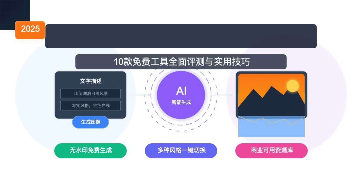 2025最全AI生成图片在线指南：10款免费工具评测与高级提示词技巧