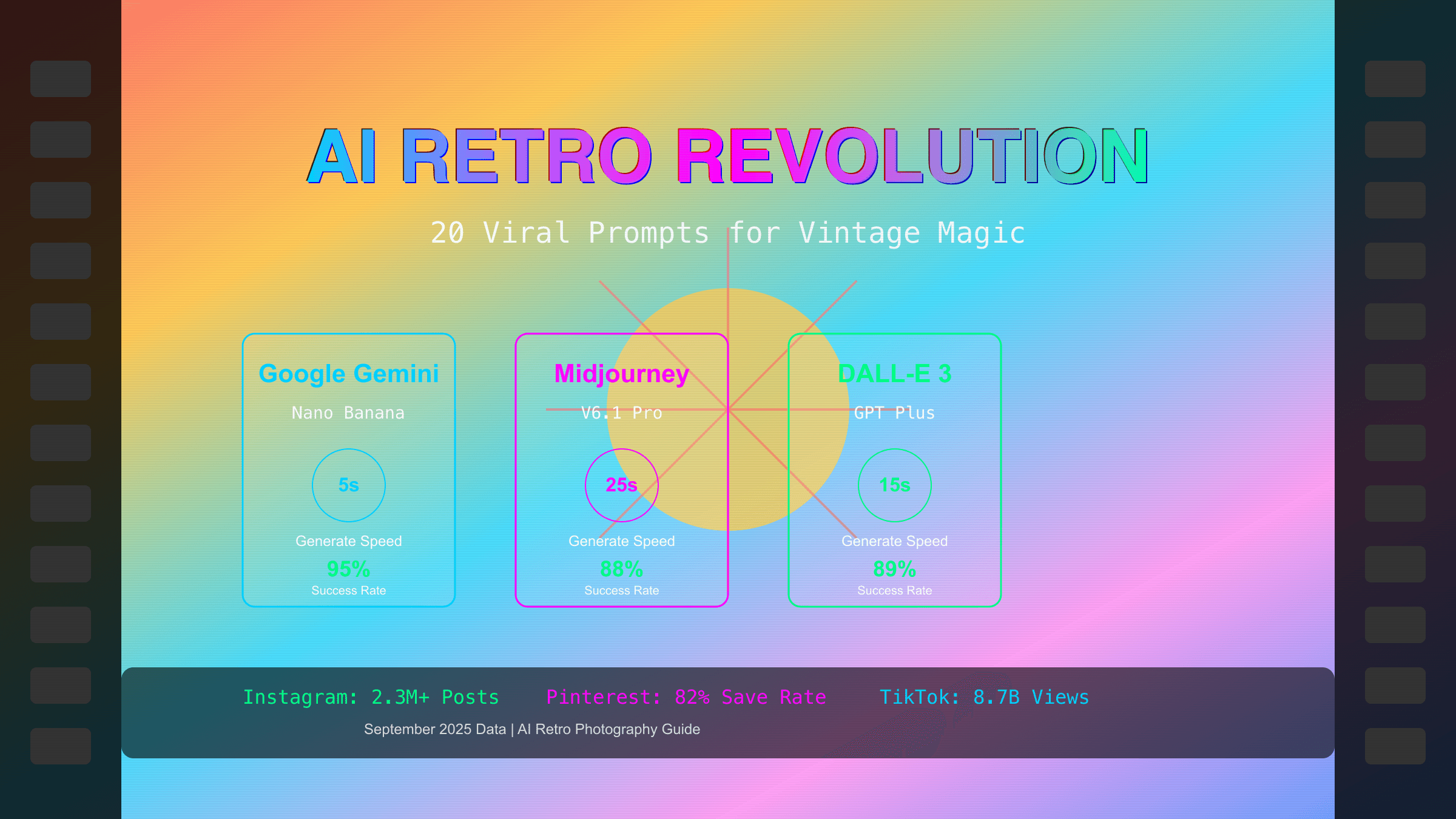 AI复古摄影完全指南：20个爆款Prompts让你秒变复古大片