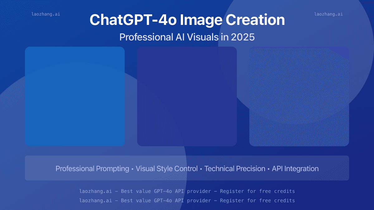 ChatGPT-4o Image Creation Mastery: Complete Guide to Professional AI Visuals in 2025