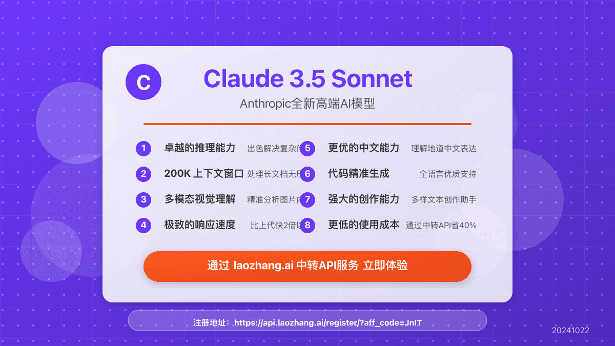 【2025全解析】Claude 3.5 Sonnet全面指南：国内接入方案+API调用+性能测评