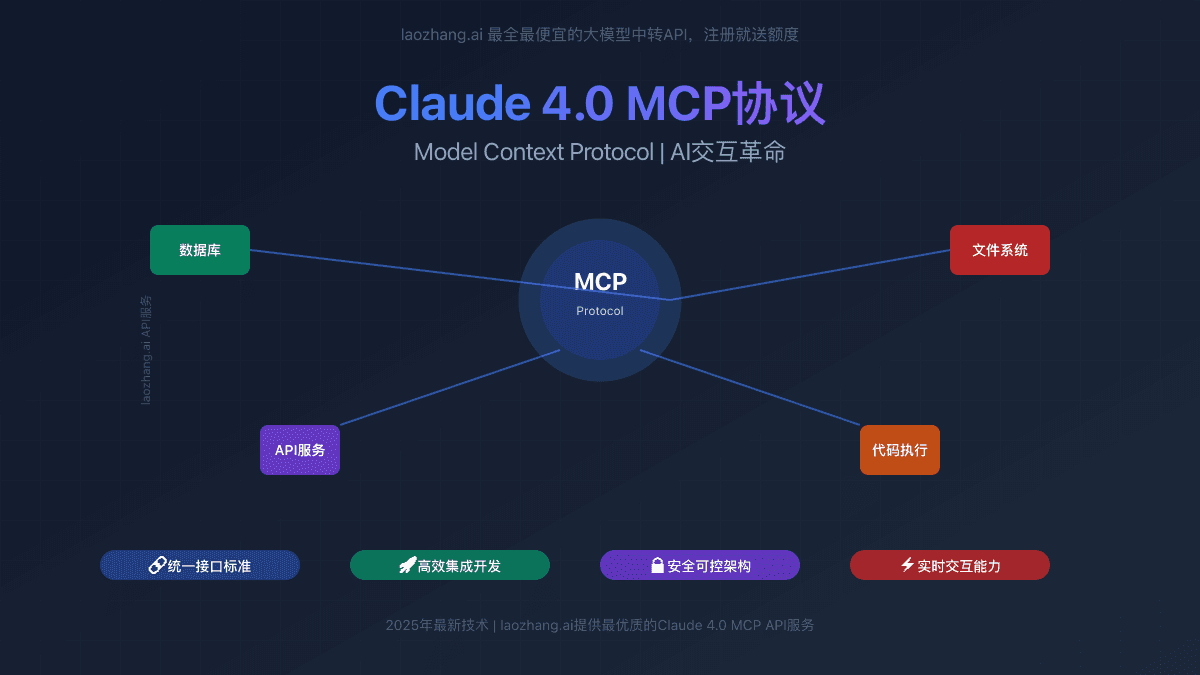 Claude 4.0 MCP模型上下文协议完全指南：AI交互革命的技术深度解析【2025最新】