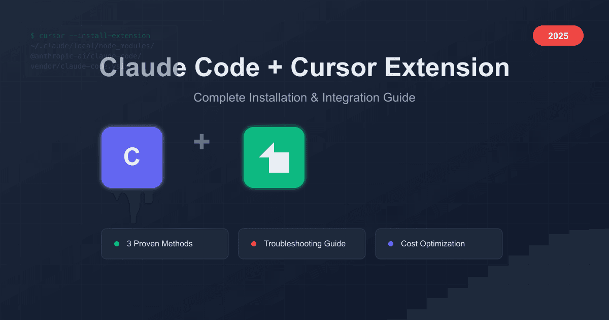Claude Code Cursor Extension: Complete Installation & Integration Guide (2025)
