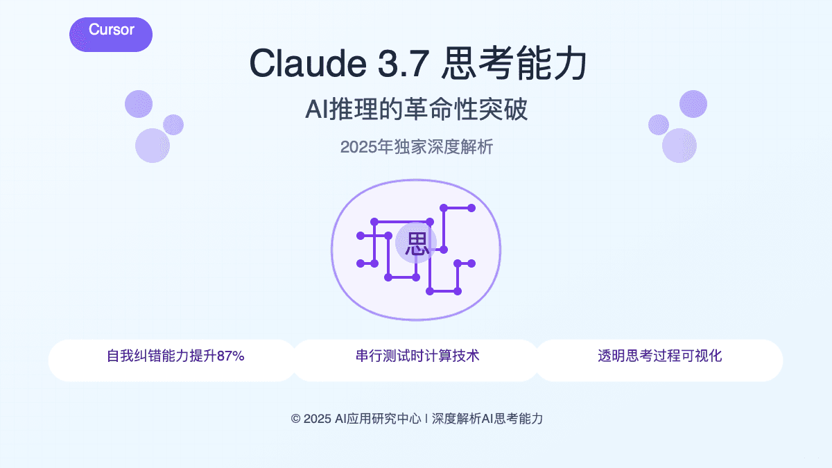 Claude 3.7思考能力深度剖析：AI推理的革命性突破【2025独家】