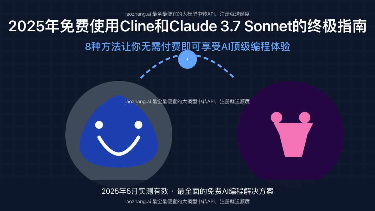 2025年免费使用Cline和Claude 3.7 Sonnet终极指南：8种方法全面解析
