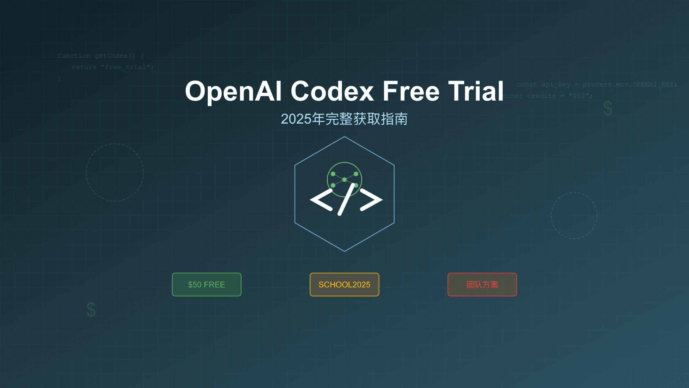 OpenAI Codex免费试用完整指南：2025年获取方法与团队部署方案