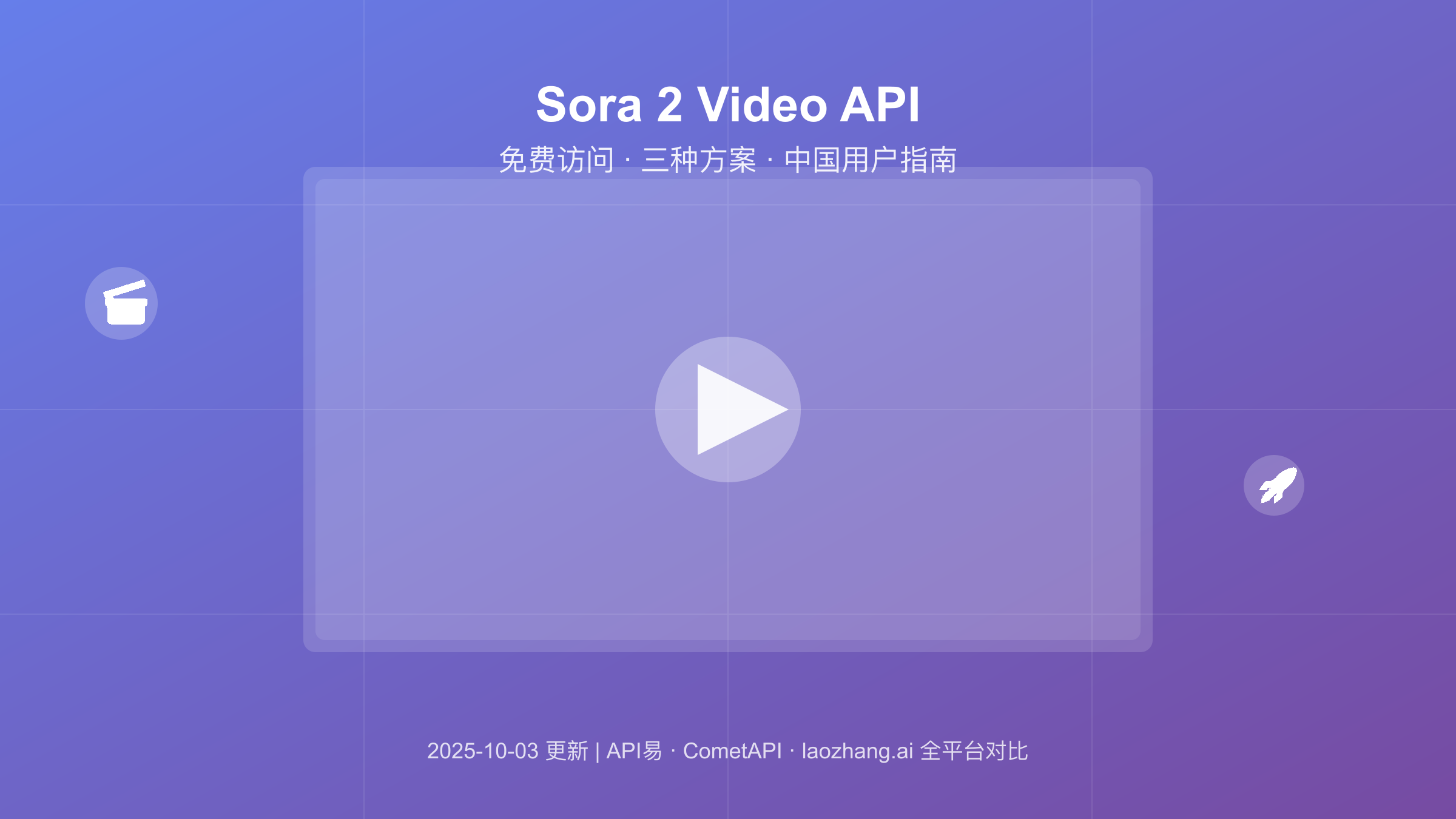 免费Sora 2 Video API完整指南：三种访问方式+中国用户上手方案（2025）