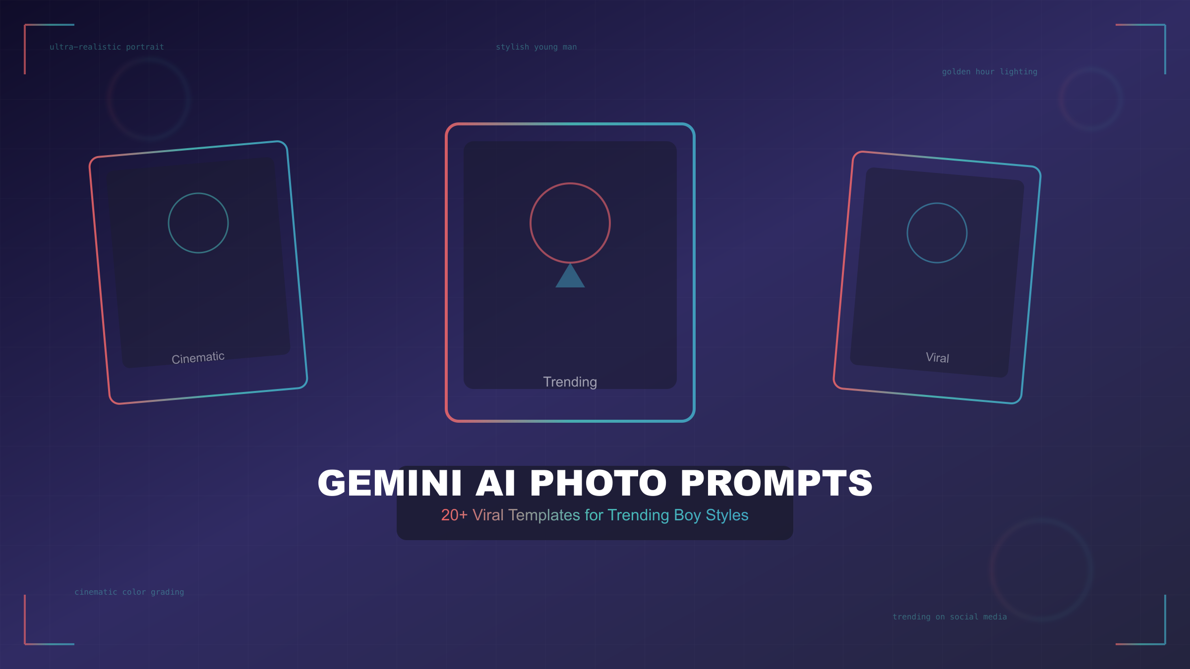 Gemini AI Photo Prompts: 20+ Viral Copy-Paste Templates for Trending Boy Styles