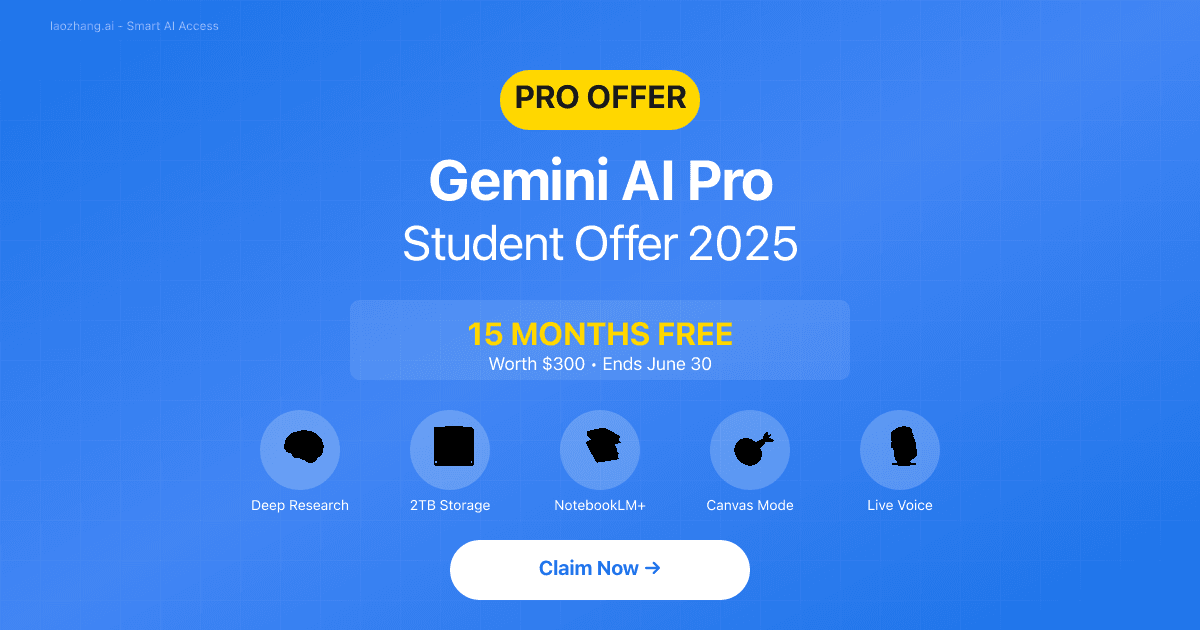 Gemini AI Pro Student Offer 2025: Advanced Features Worth $300 Free