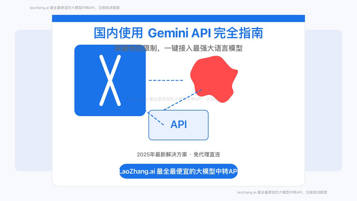 【2025实测】国内使用Gemini API完全指南：免代理直连方案