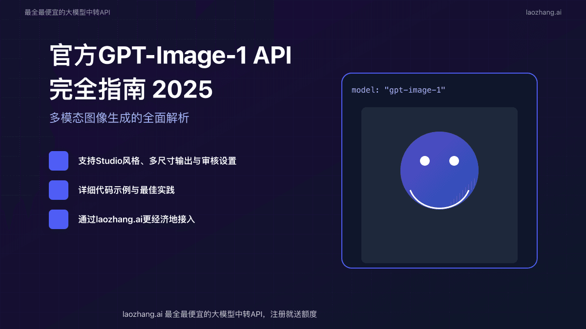 【2025最新】官方GPT-Image-1 API完全指南：多模态图像生成的全面解析