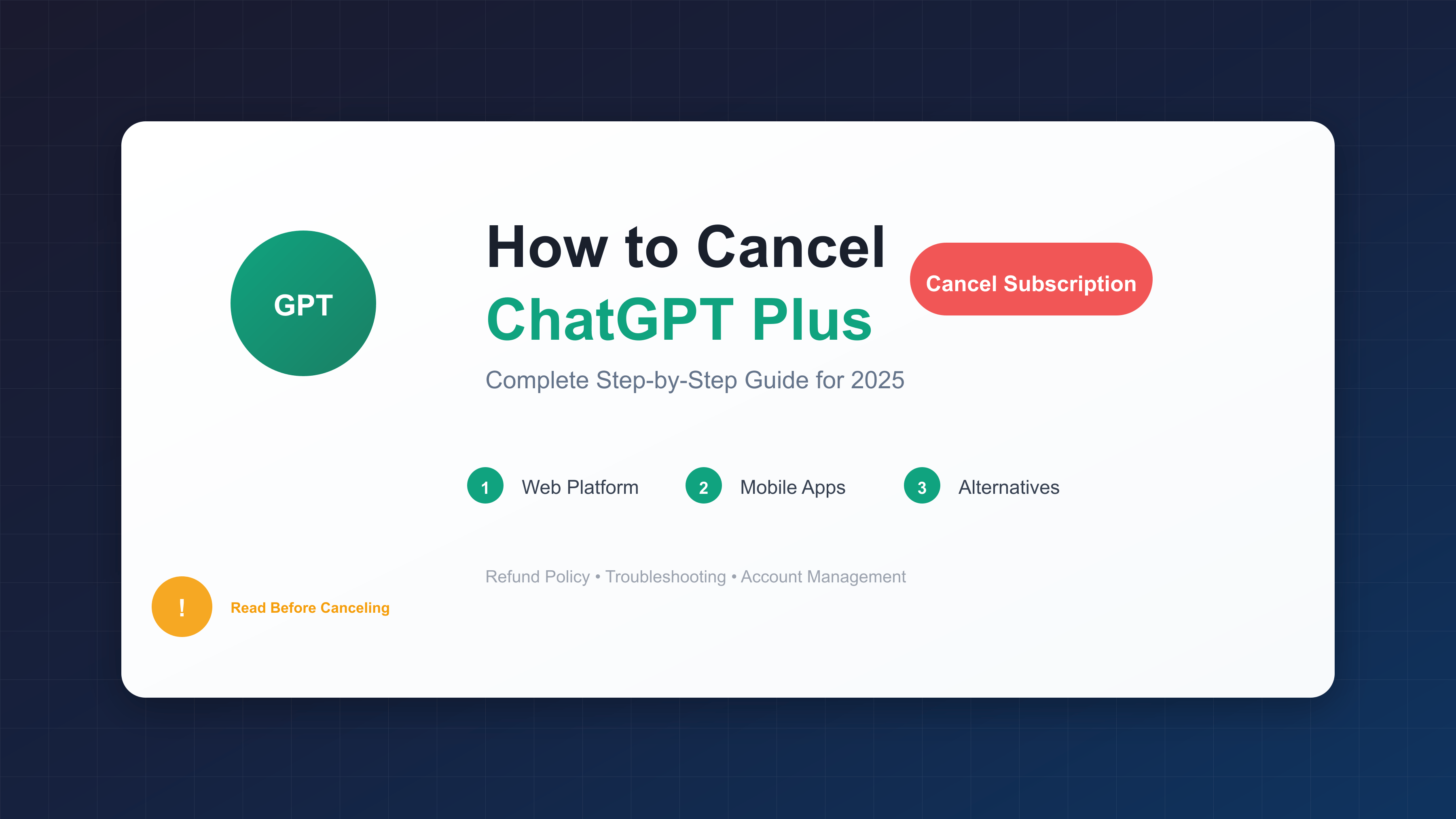 How to Cancel ChatGPT Plus: Complete Guide [2025]