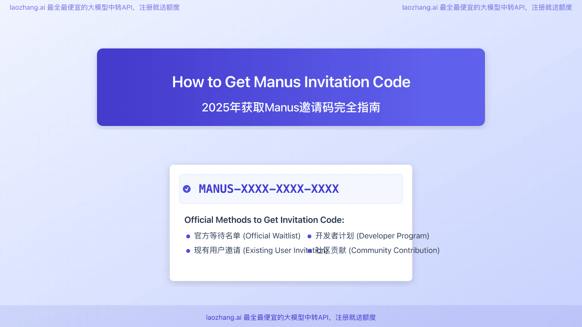 2025最全Manus邀请码获取指南：六种官方方法轻松获取【实战教程】