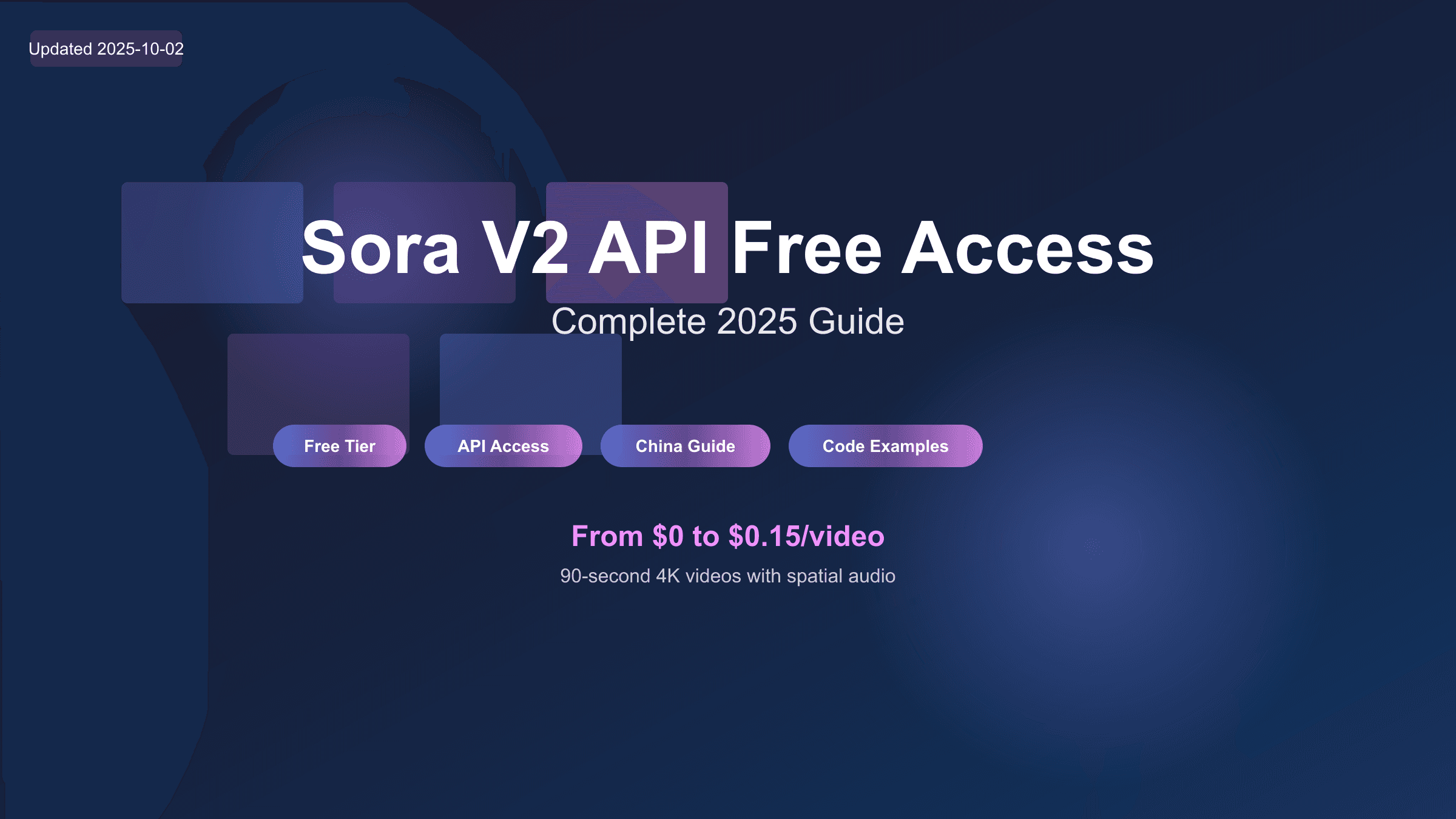 Sora V2 API Free Access Guide: Complete 2025 Breakdown