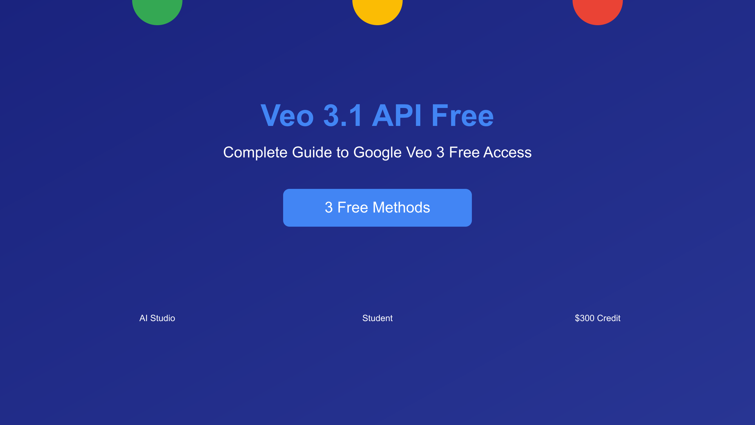 Veo 3.1 API Free: Complete Guide to Google Veo 3 Free Access & API Integration (2025)