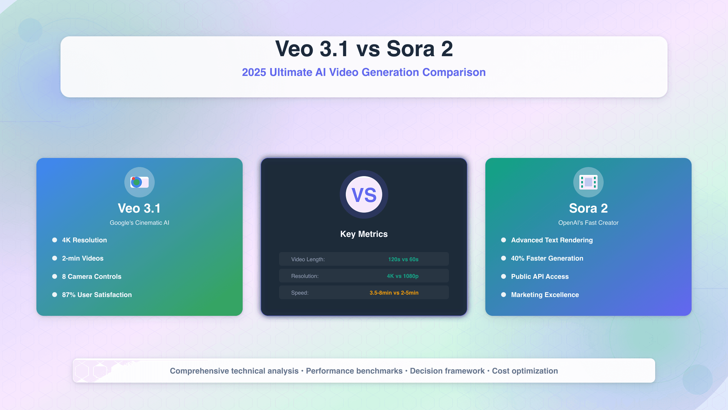 Veo 3.1 vs Sora 2 (2025): The Ultimate AI Video Generation Comparison