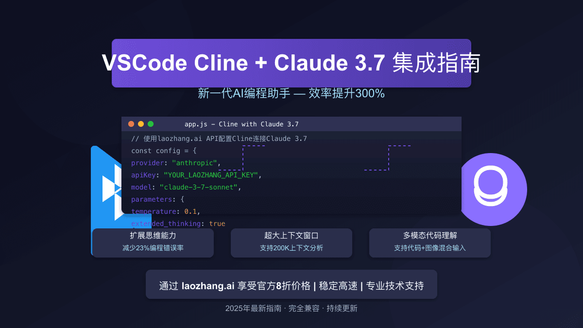 2025最全VSCode Cline+Claude 3.7配置指南：新一代AI编程效率提升方法【实战详解】