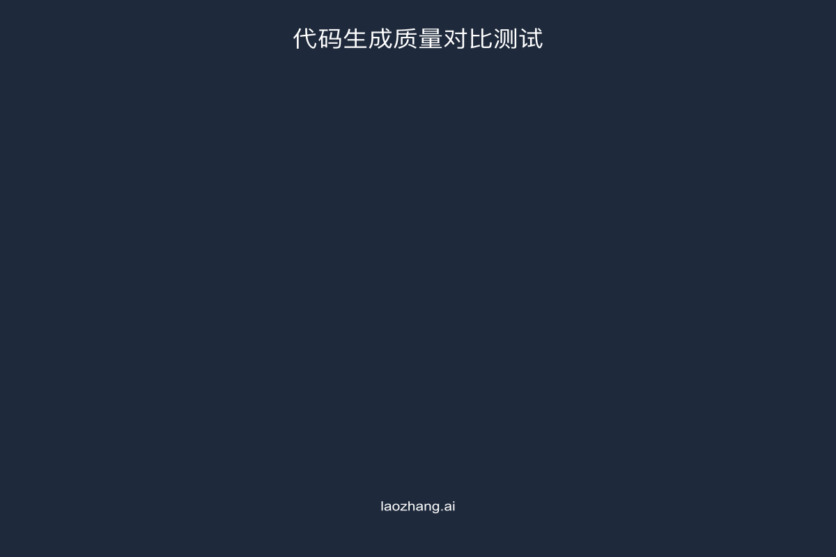 三款工具代码生成质量对比测试示例