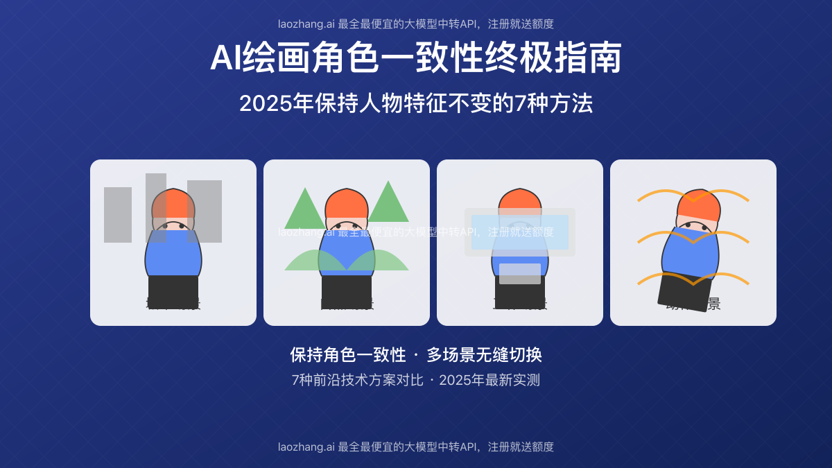 AI绘画角色一致性效果展示