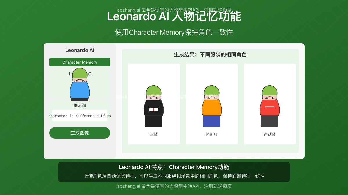 Leonardo AI一致性角色创建效果图