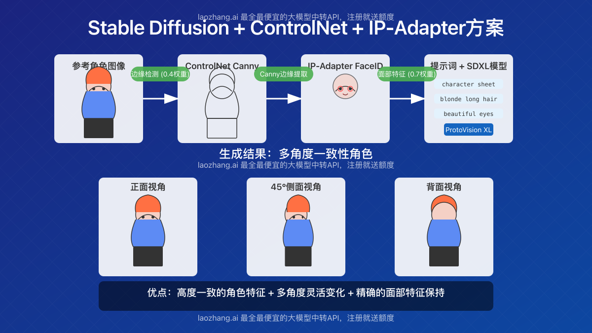 Stable Diffusion ControlNet方案效果图