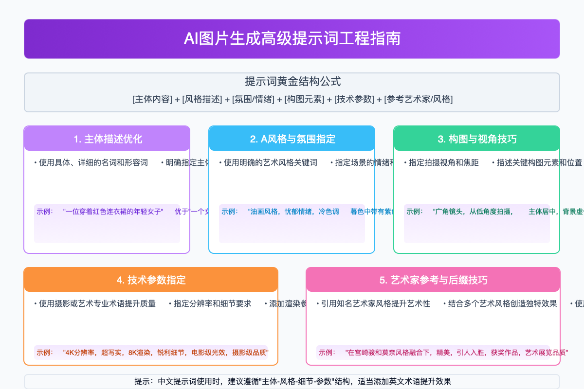 AI图片生成高级提示词工程指南