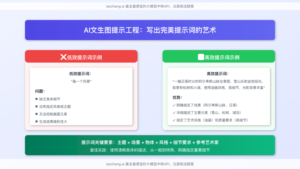 AI文生图提示词工程技巧