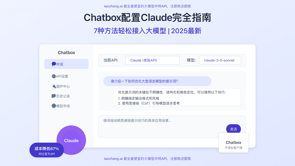 Chatbox配置Claude API接入效果展示