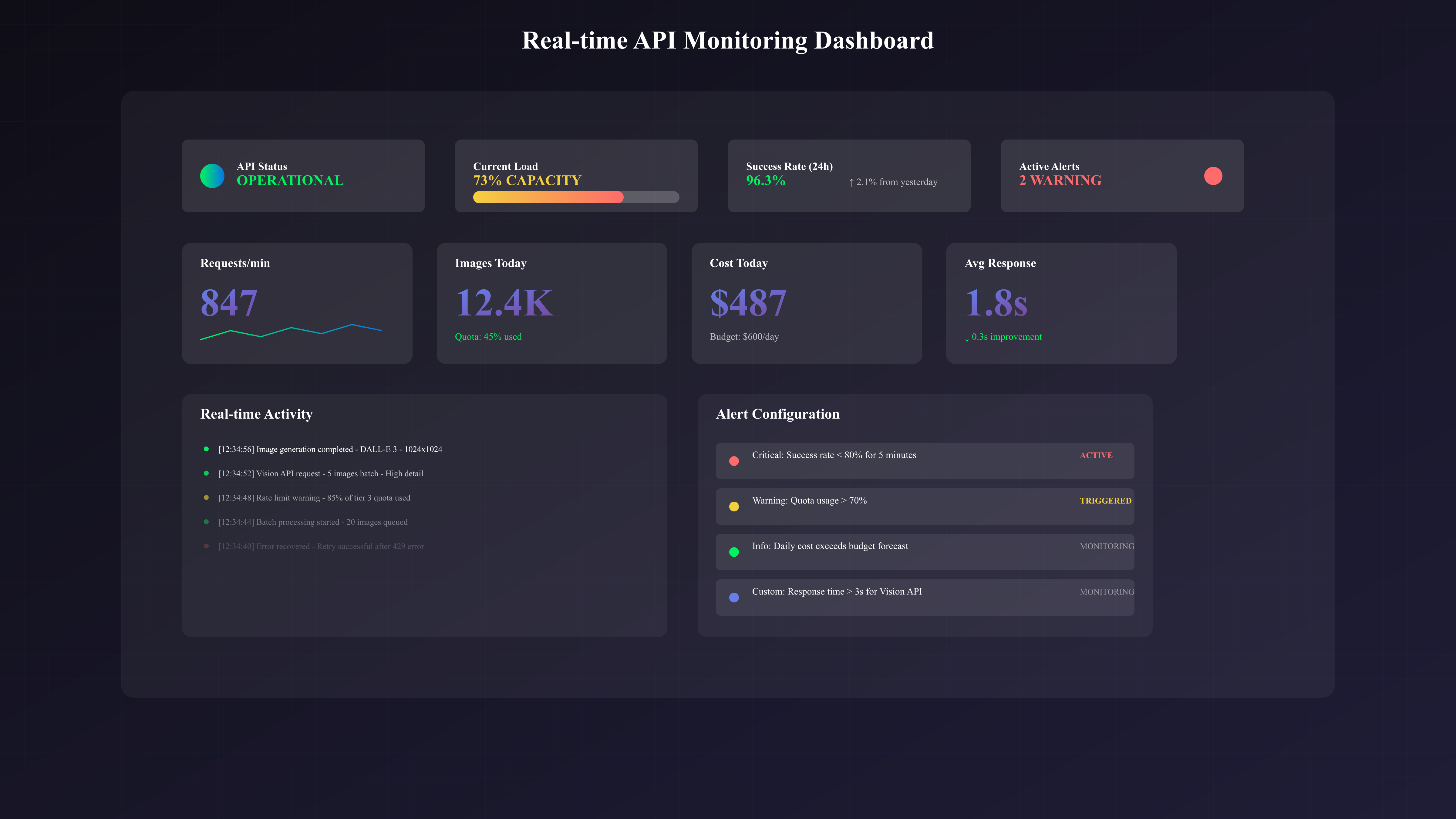 Real-time API Monitoring Dashboard
