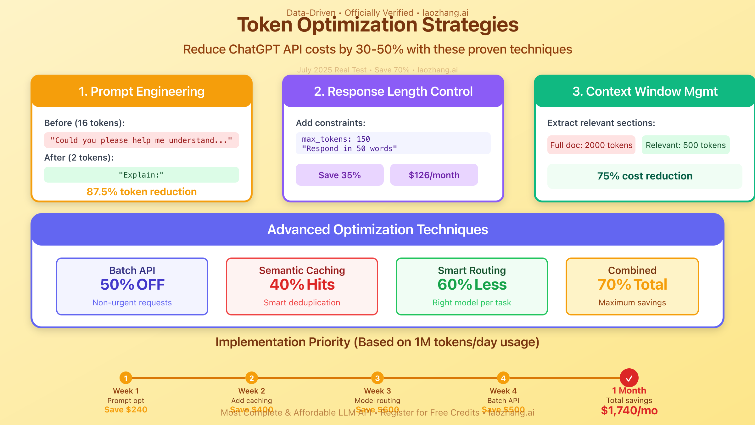 Token Optimization Strategies for ChatGPT API