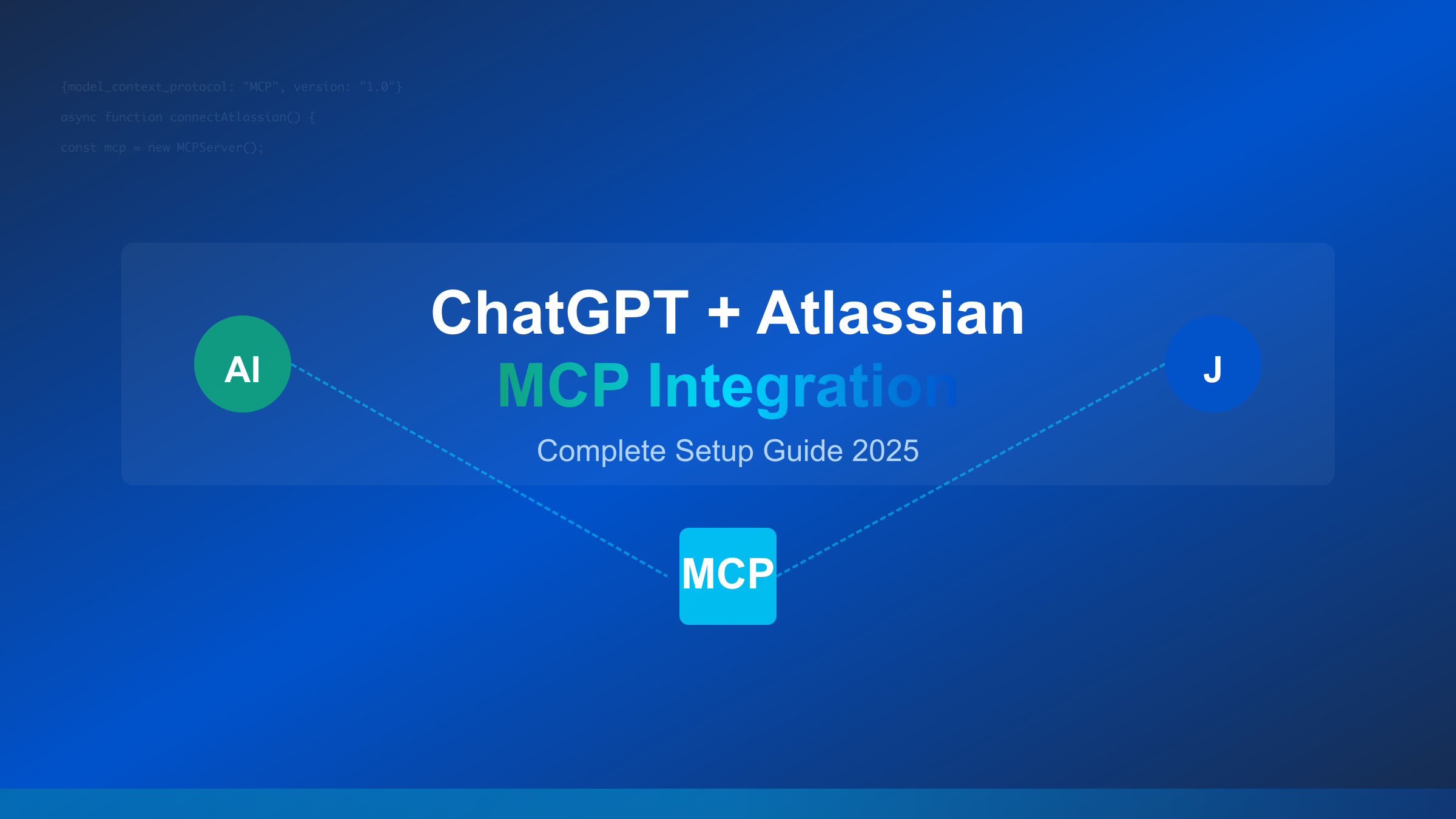 ChatGPT Atlassian MCP Integration Architecture