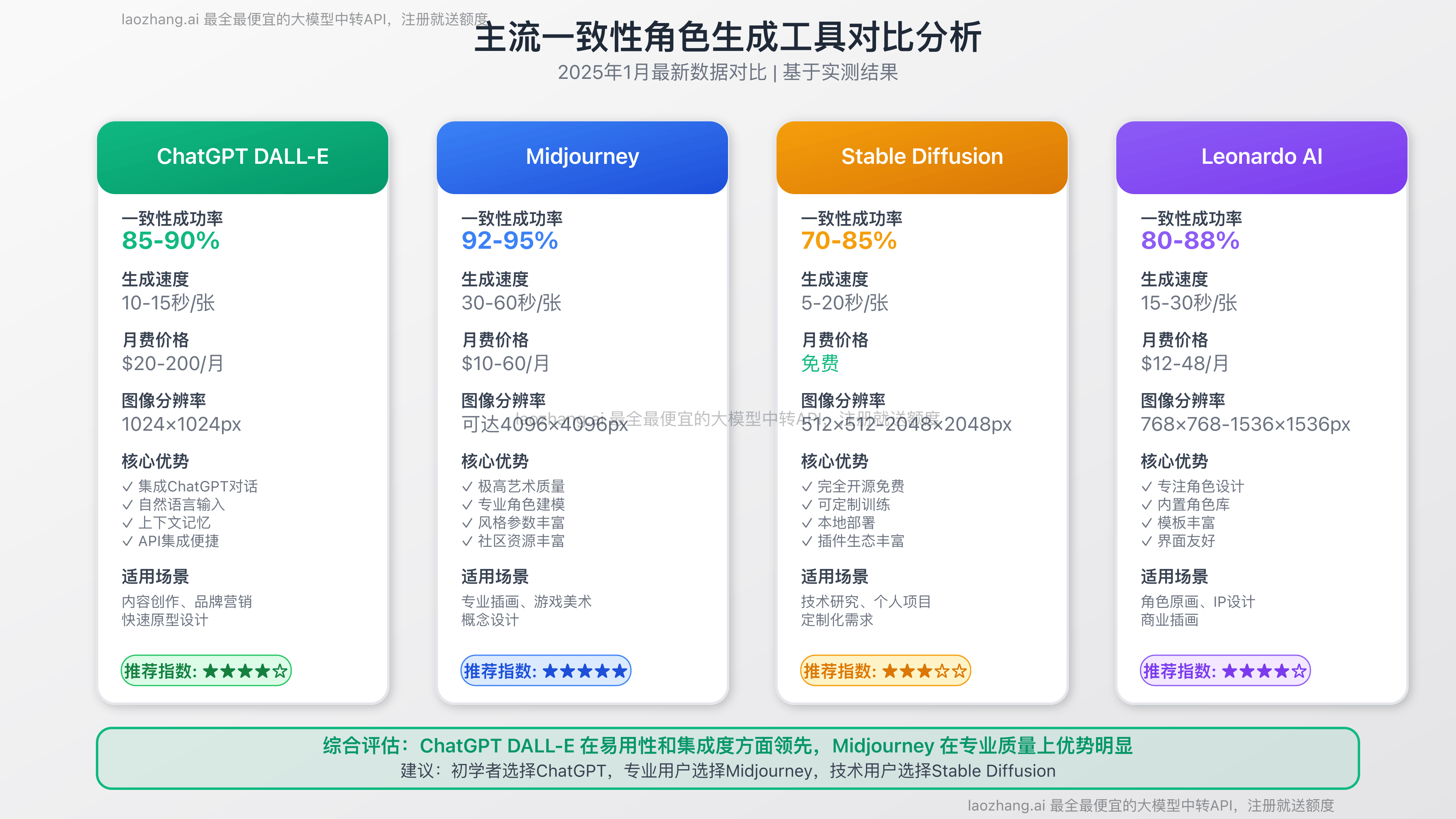 主流工具对比图表