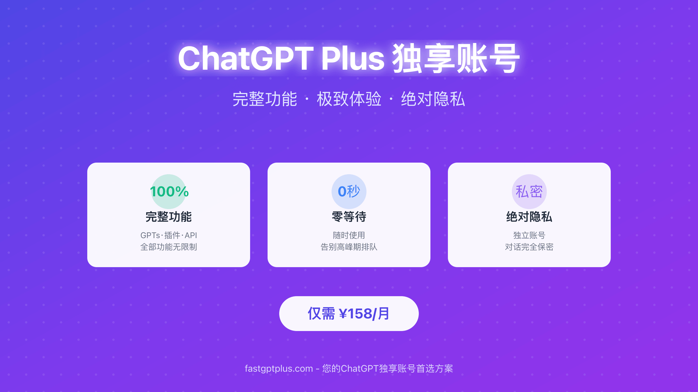 ChatGPT Plus独享账号优势展示