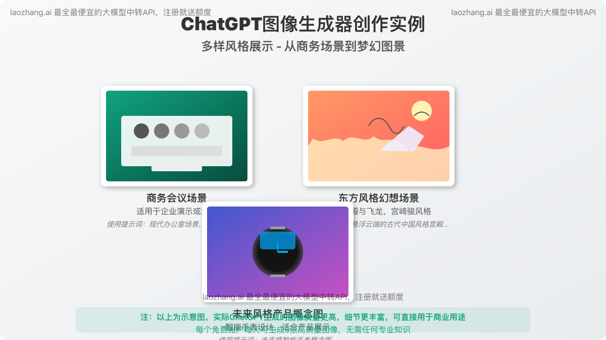 ChatGPT图像生成器创作实例展示