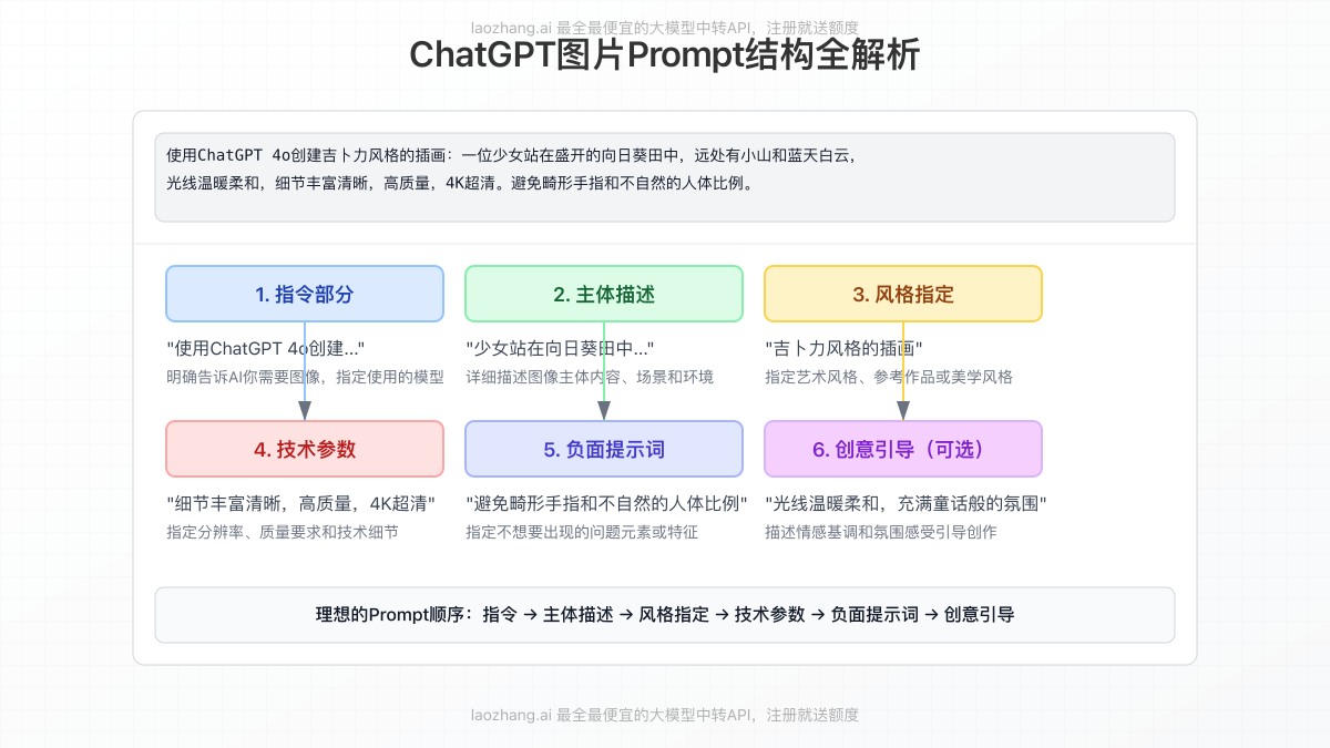 ChatGPT图片Prompt结构解析图
