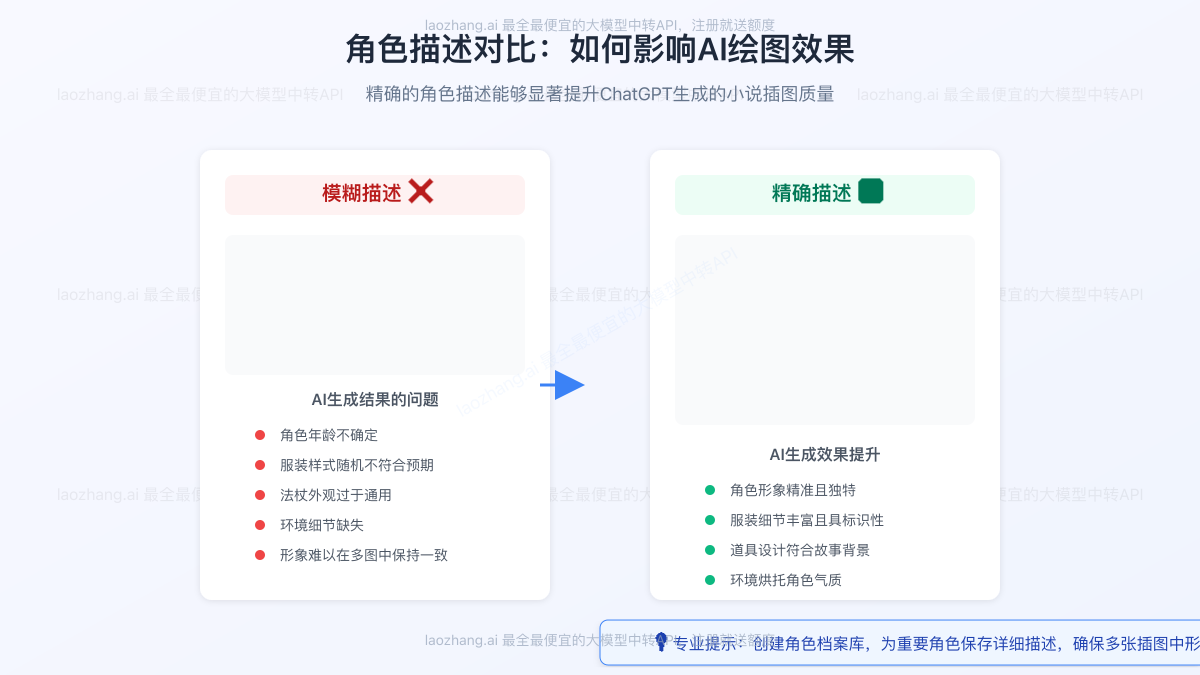 角色描述对比示例
