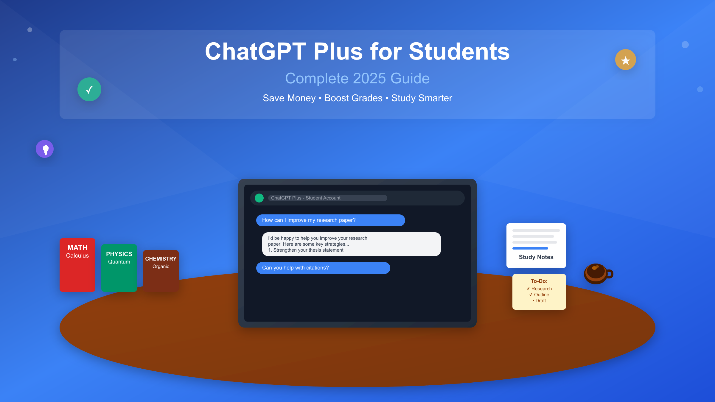 Cover Image: Student using AI tools for academic success