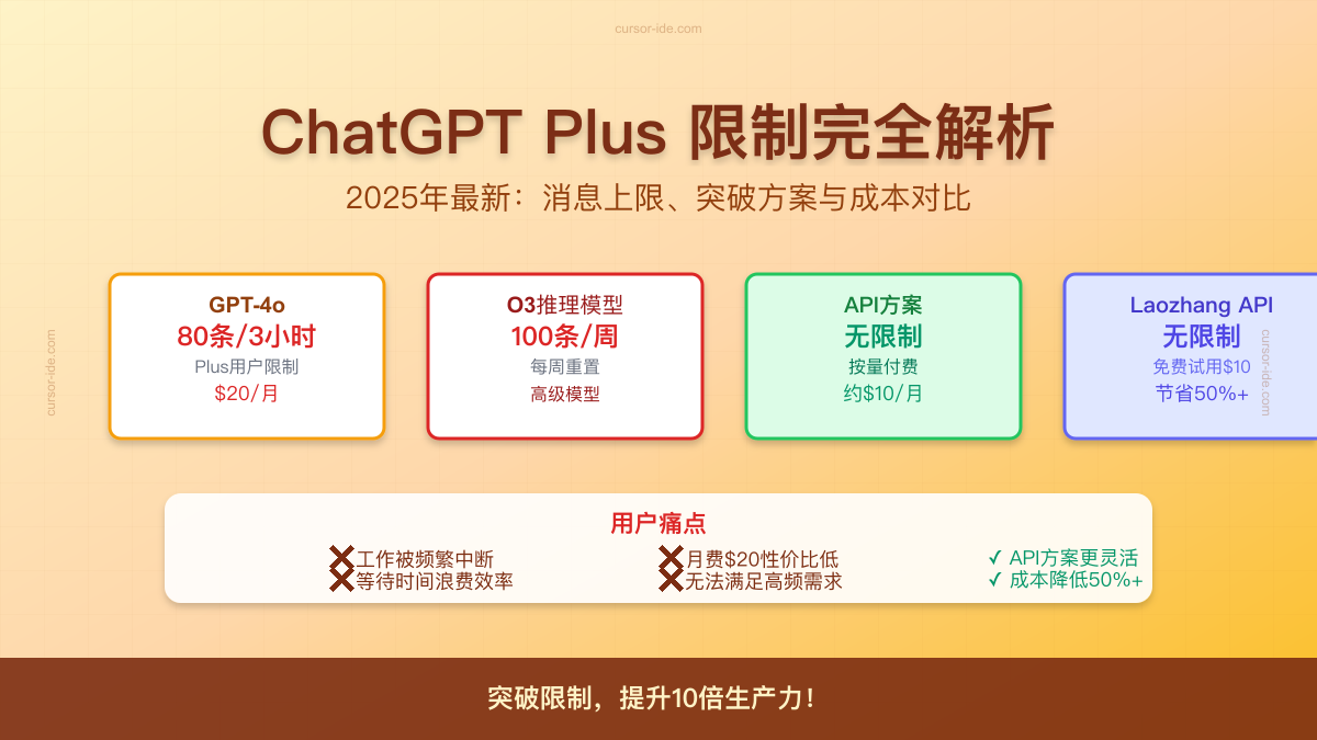 ChatGPT Plus限制详解与解决方案