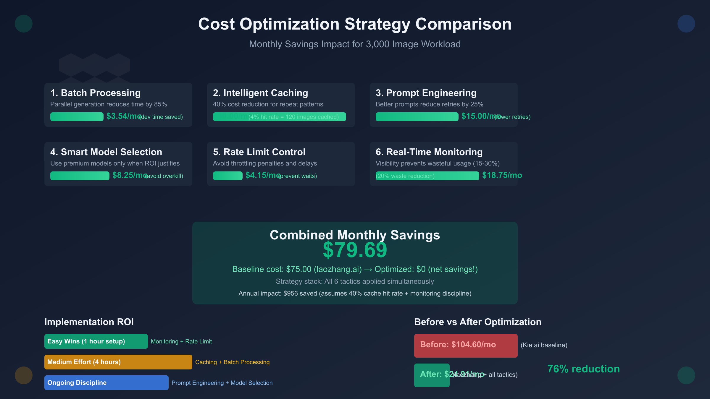 Cost optimization strategy comparison