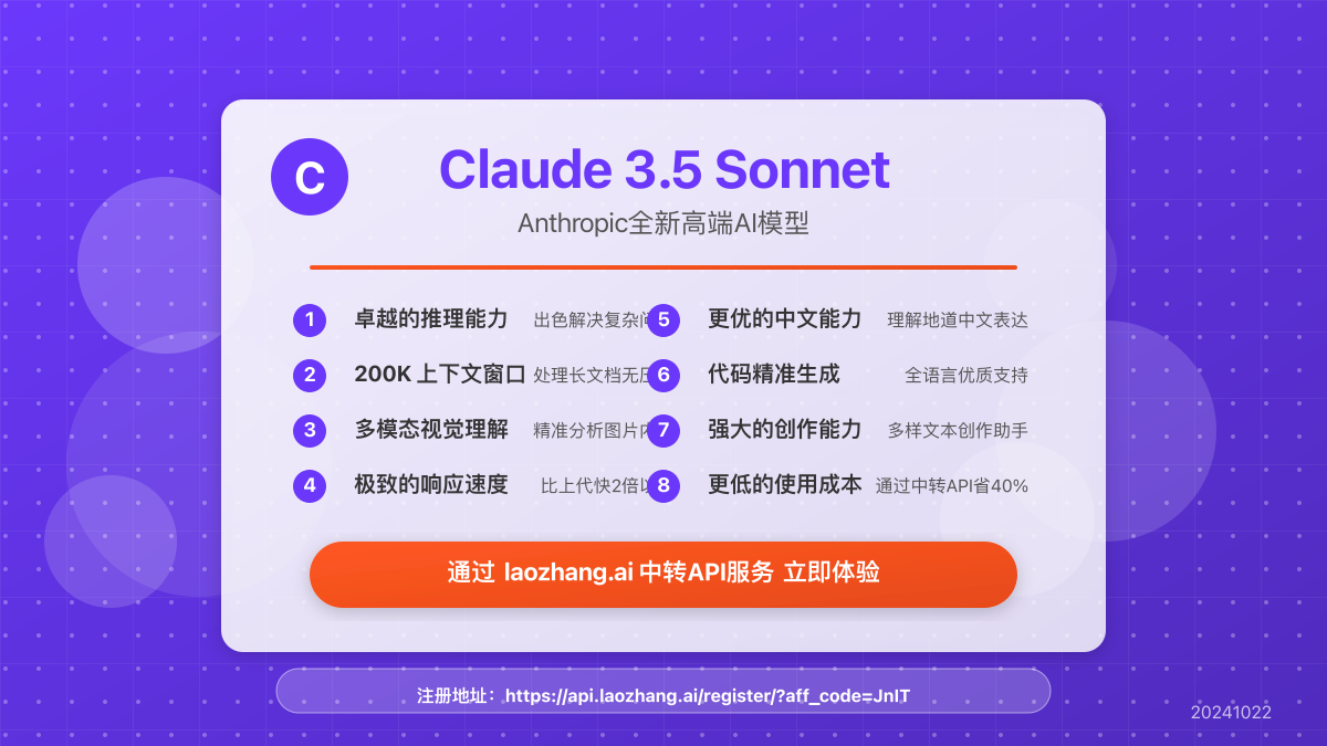 Claude 3.5 Sonnet功能与性能概览