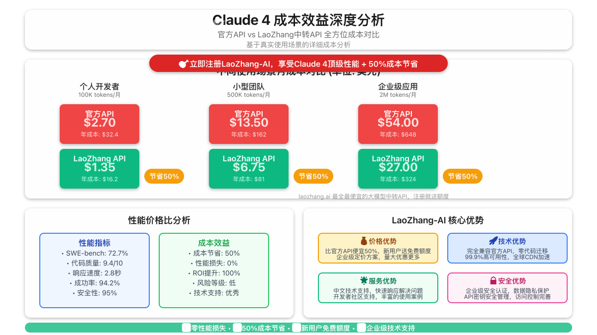 Claude 4成本效益深度分析图表