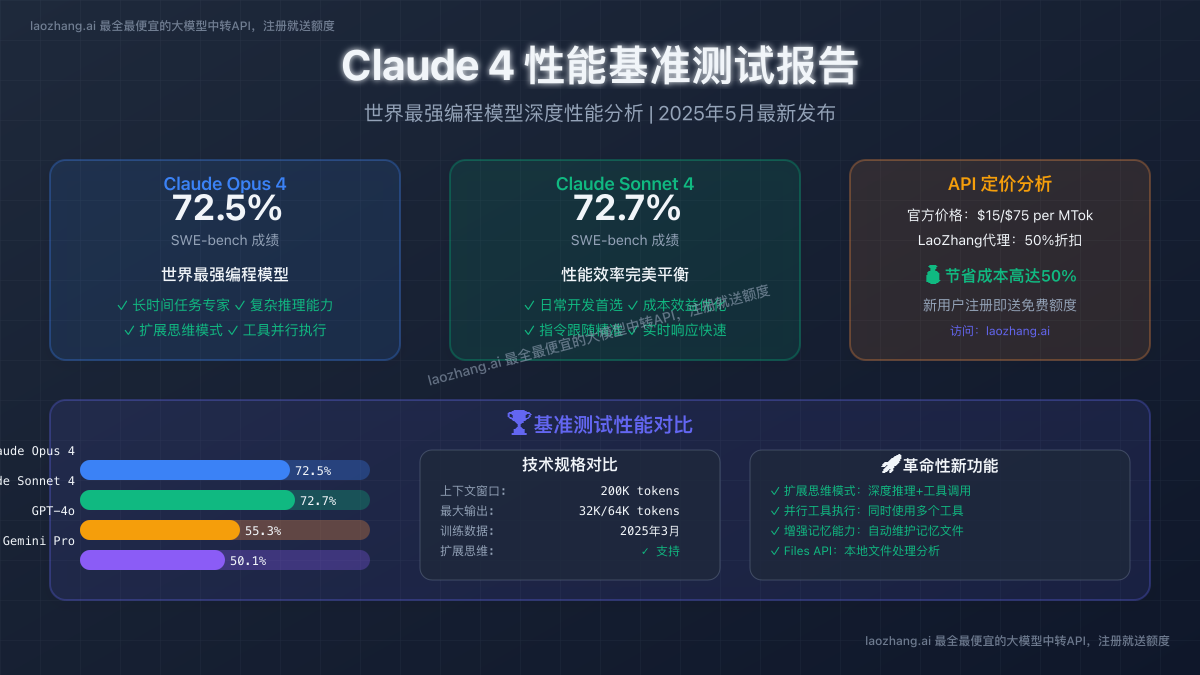 Claude 4性能基准测试深度报告封面图
