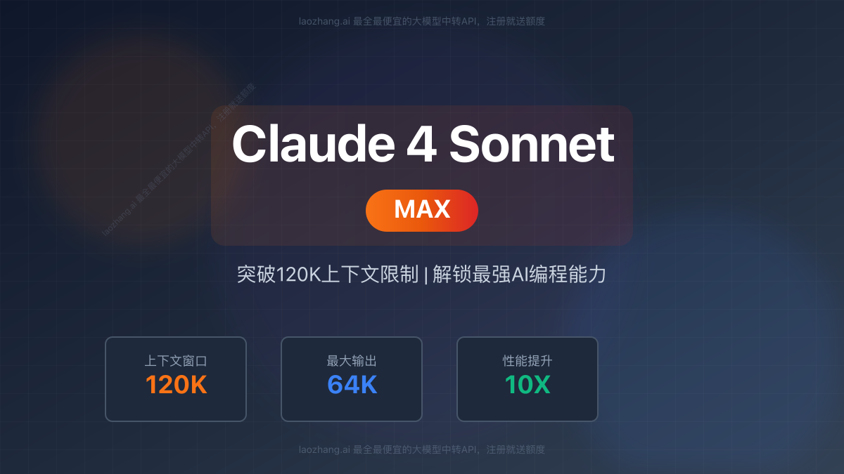 Claude 4 Sonnet MAX配置全攻略