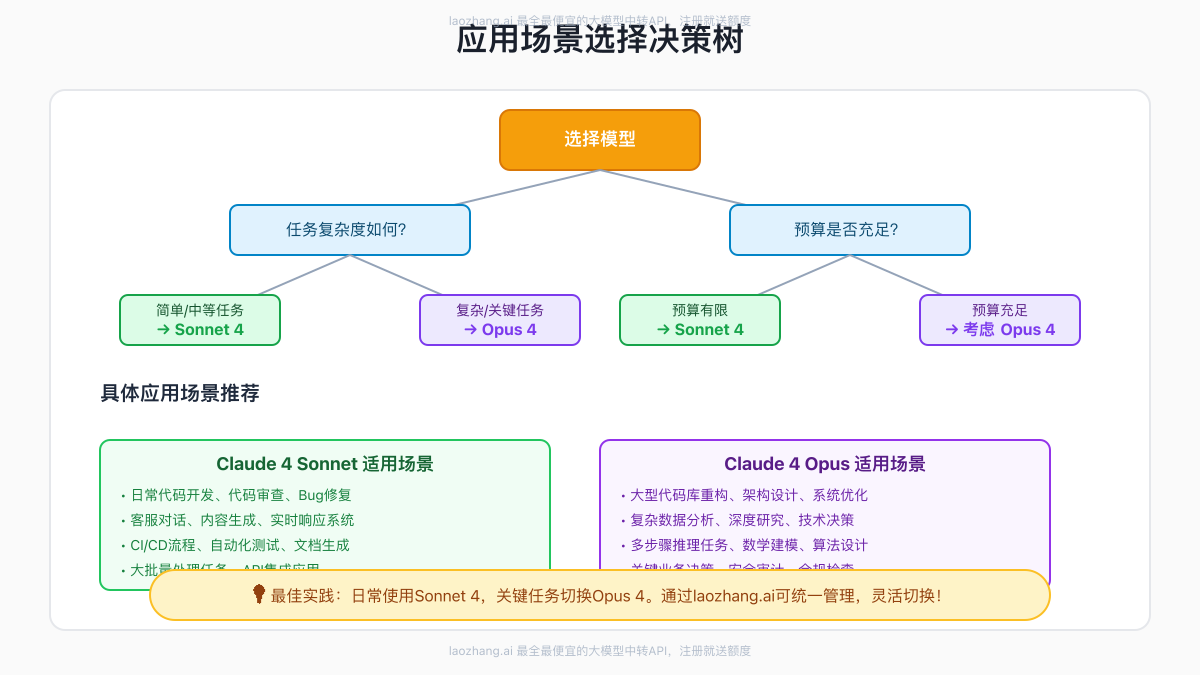应用场景选择决策树