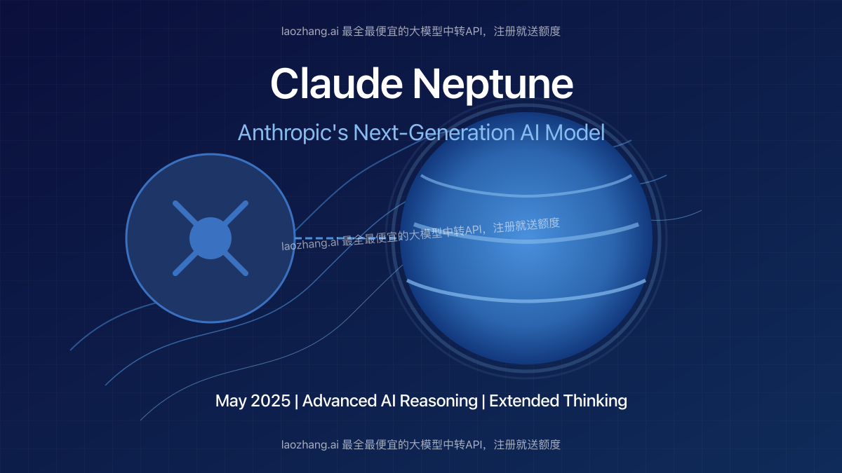 Claude Neptune AI model conceptual illustration