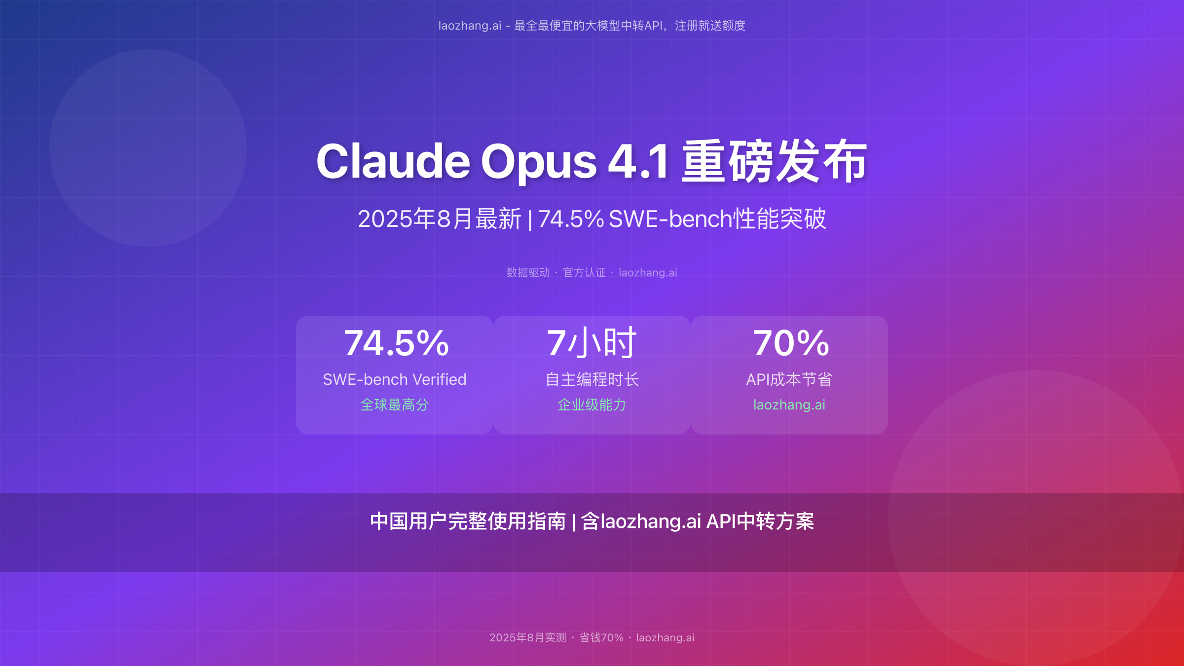 Claude Opus 4.1性能突破与中国用户指南