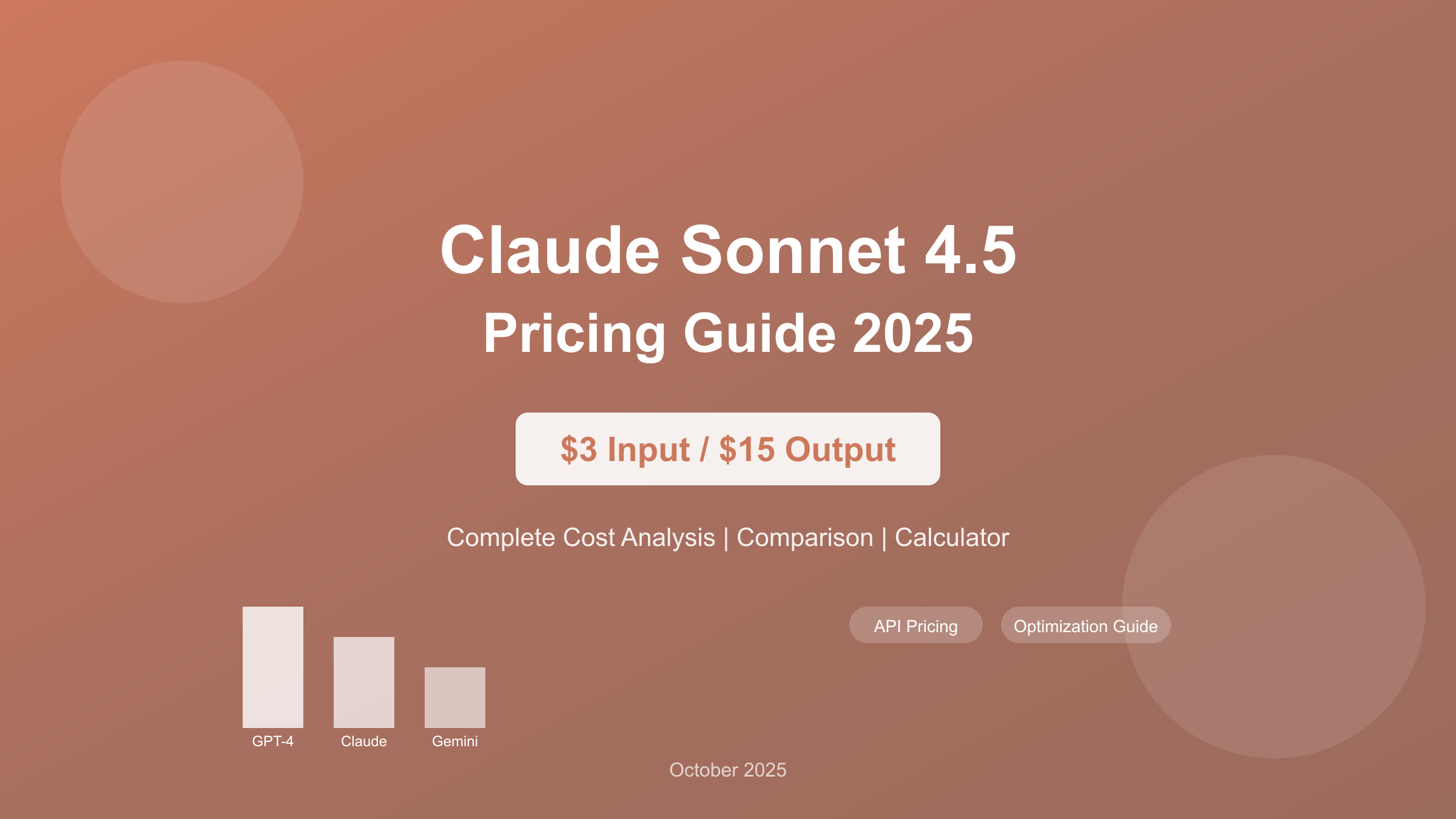 Claude Sonnet 4.5 Pricing Overview
