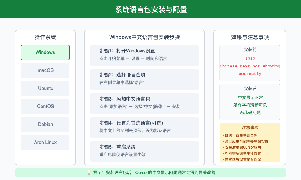 Cursor中文语言包安装界面