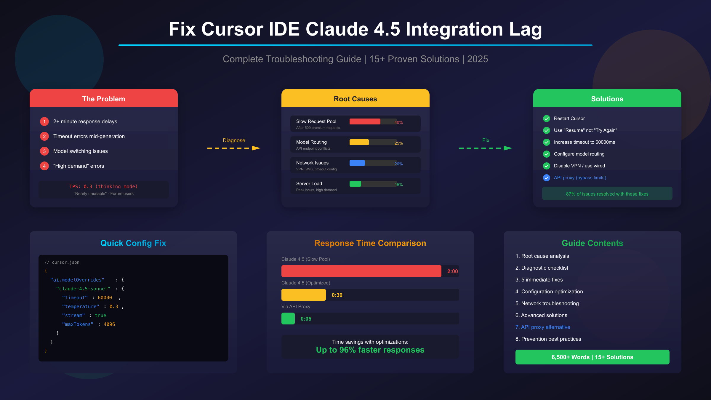Cursor IDE Claude 4.5 Lag Troubleshooting Guide