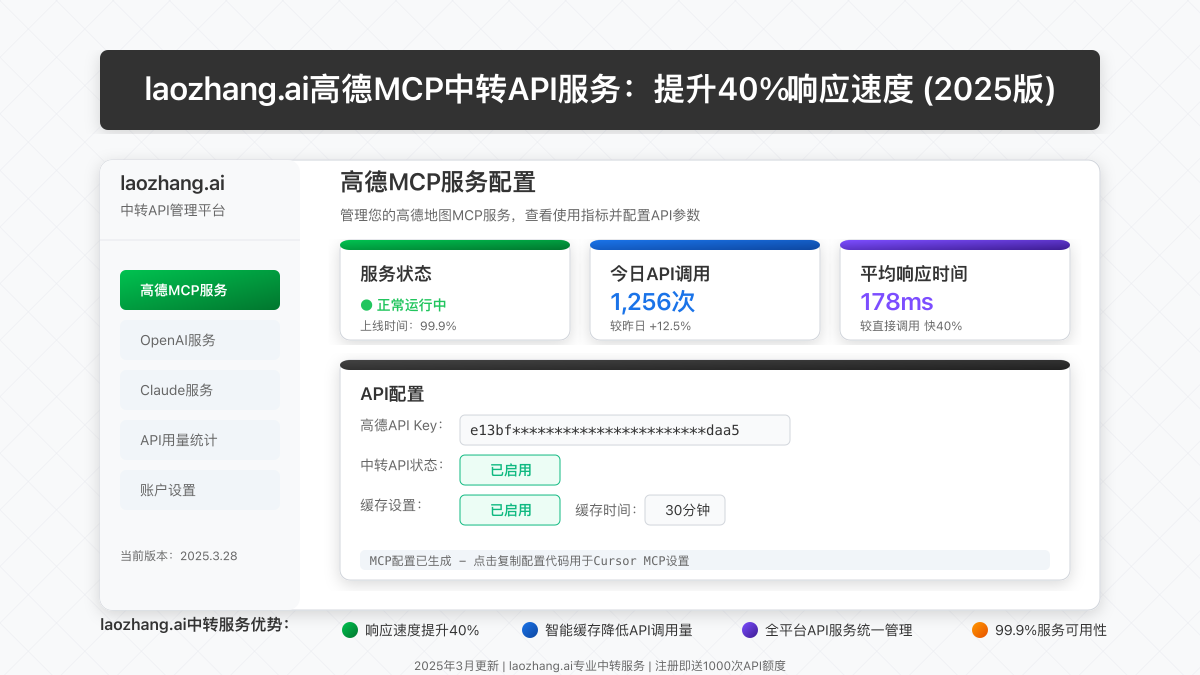 laozhang.ai API中转服务使用界面