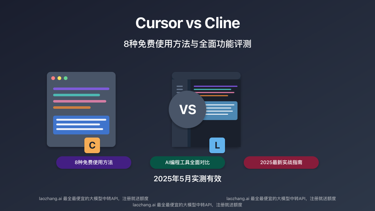 Cursor与Cline AI编程工具对比
